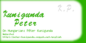 kunigunda peter business card